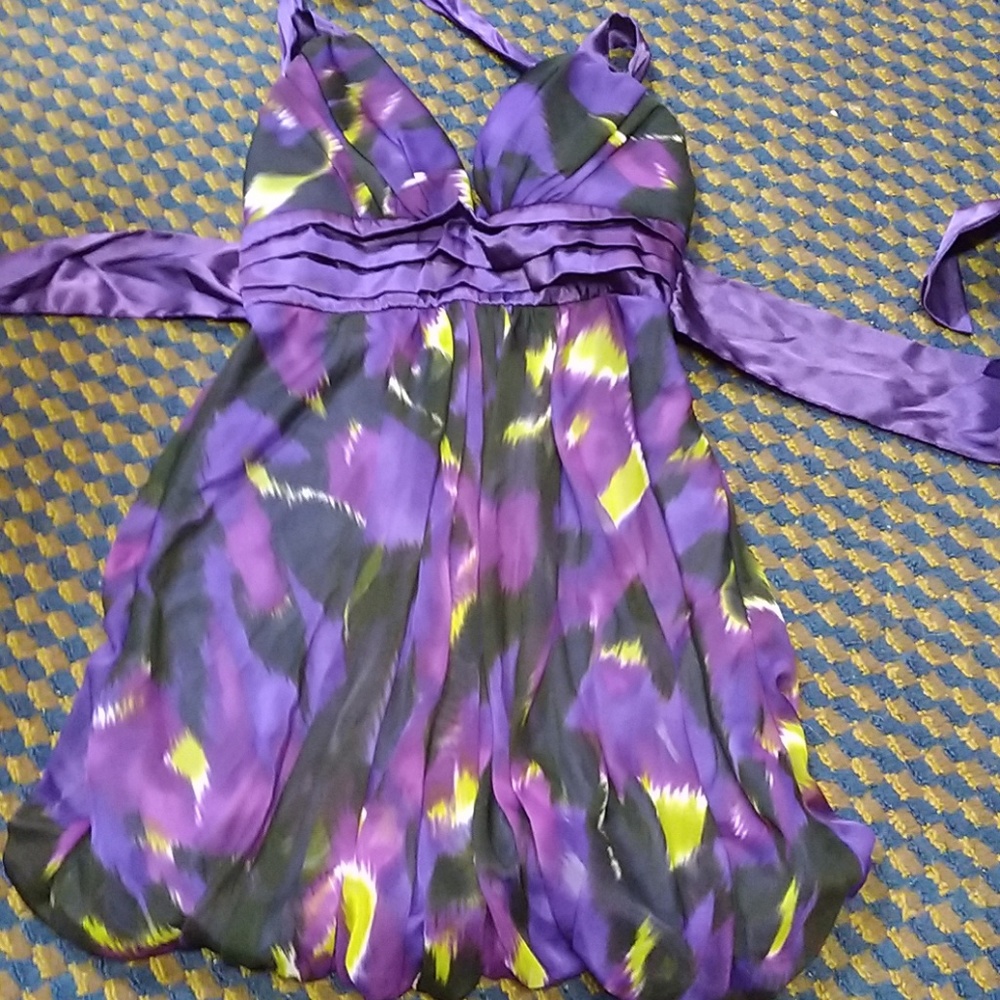 Purple Halter Dress